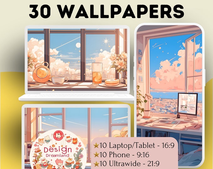 Lofi Morning Pink Wallpaper Pastel Anime Wallpaper Lofi Twitch Overlay ...