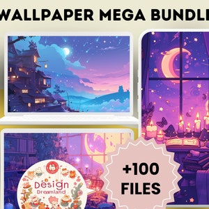 Ghibli Wallpaper MEGA Bundle: Cozy & Cute Anime Backgrounds for Desktop and Tablet, Perfect Gift