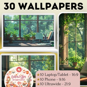 Plants Wallpaper Anime Wallpaper – Beautiful Ghibli Desktop and Phone Backgrounds, Perfect for Anime Fans and Book Lovers