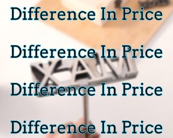 Make up the difference in price, Brand Iron, The Difference In Price,Extra Charges, Difference
