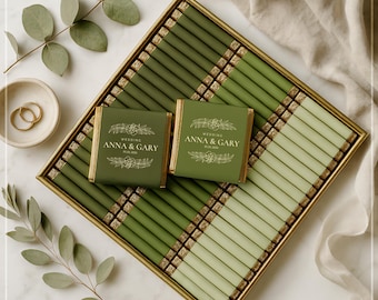 50 bombones de lujo para bodas, chocolates personalizados, regalos de boda, regalos de boda, regalos para invitados, chocolates de compromiso