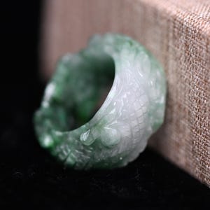 Carved Jade Hsn Jade Rings Retro Carved Jade Ring 14K Yellow Gold – Heirloom Jewelers