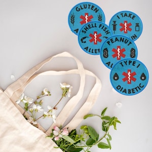 Embroidered Allergy Alert Patch: Custom Medical Safety Patch