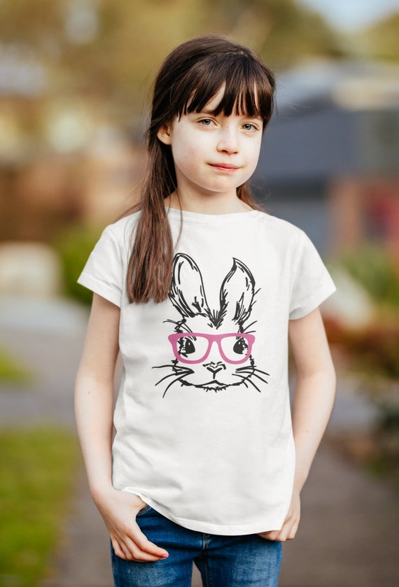 Easter Bunny With Glasses Shirt Happy 