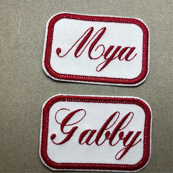 2" x 3" Custom Name Patches for Jackets Custom Patch Embroidered Custom Name Patches Name Patch Personalized Patch Iron On Patch for Jackets