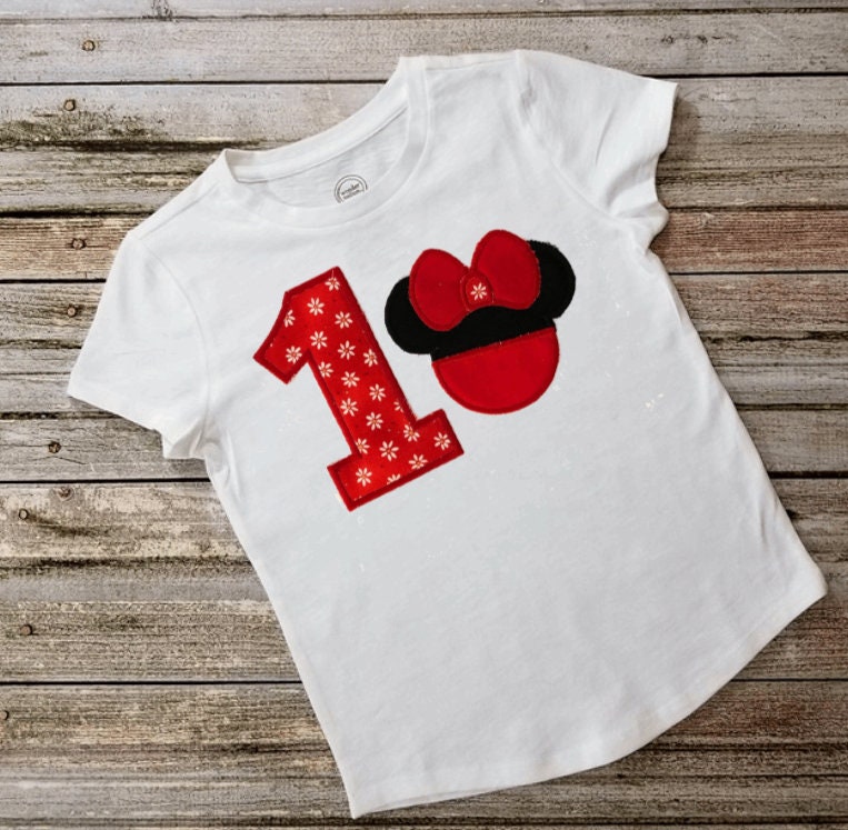 Girl Minnie Mouse Birthday Shirt Girl 
