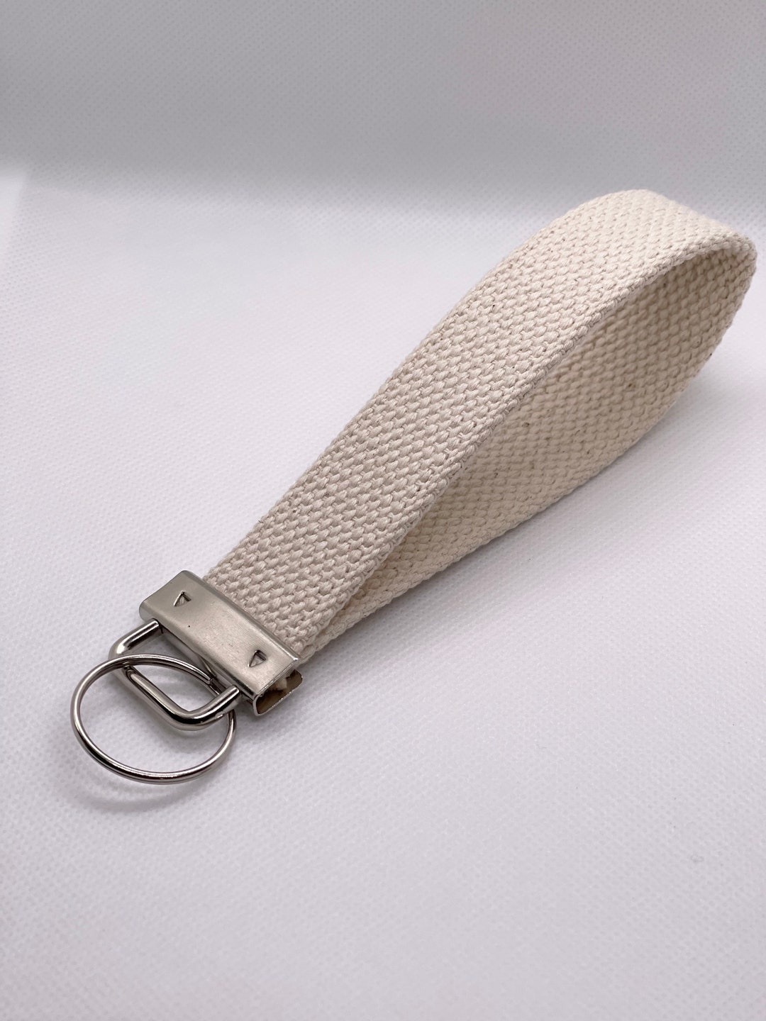 Cotton Webbing Keychain Wristlet Blank: Embroidery Key Fob, Luggage Tag ...