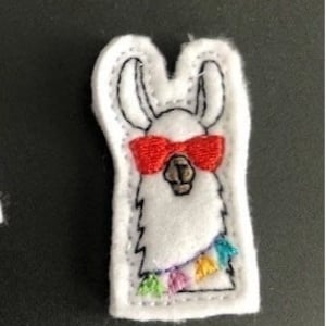Llama Feltie Pencil Hair Bow Accessories for Teachers & Kids – Felt Shoe Clips, DIY Feltie Add-Ons School Favor Supplies