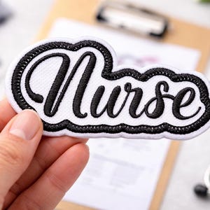 Toppa ricamata per la laurea in infermieristica, con nome della professione medica, regalo di apprezzamento per gli infermieri.