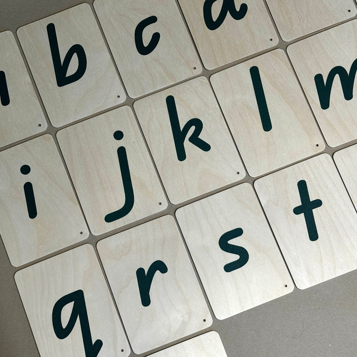Send Paper Base Sandpaper English Alphabet QLD Letters on Wooden Base for Kids Tactile ...