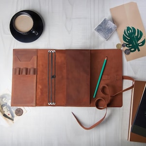 Carnet de croquis en cuir, journal pour homme, couverture de carnet de croquis, couverture de carnet de croquis A5, couverture de bloc-notes, couverture de journal personnalisée