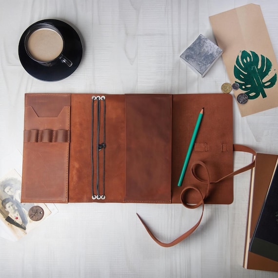 Leather sketch book, Journal for men, Sketch book cover, Sketchbook cover A5, Sketch pad cover, Custom journal cover