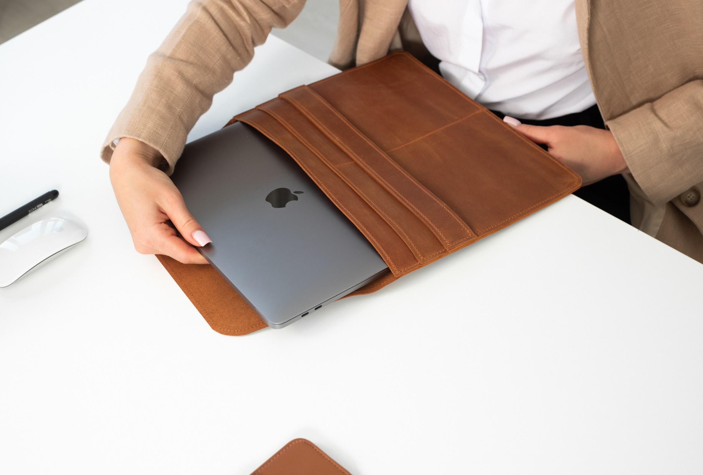 レザー製MacBook Pro 15インチケース、MacBook Air スリーブ 13インチ 