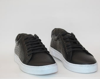 Leren klassieke sneakers