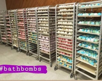 150 Wrapped, random, labeled luxury handmade bath bombs, moisturizing for sensitive skin, satisfaction guaranteed!