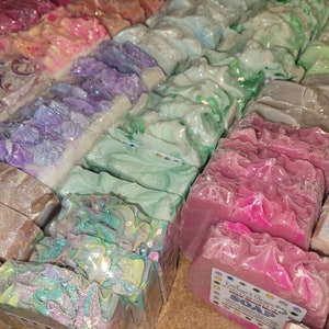 10 Vegan Handmade Soap Bars: Moisturizing Mystery Variety Gift, vegan