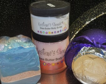 Clearance Grab Bag - lotion, sugar scrub, soap & 2 shower steamers, mystery scents, surprise!