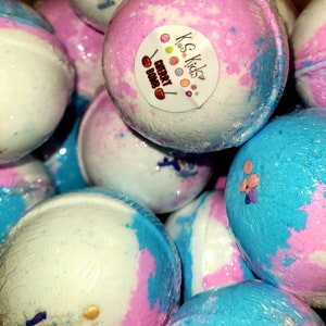 Kids Treasure Bath Bombs: 6pc Prize Set, reward, birthday, bath time