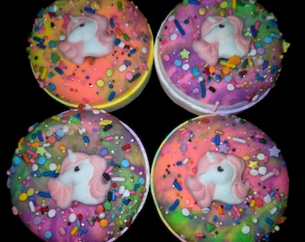 4 Pack Moisturizing Bath Donuts - Happy Donut Day!