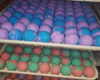 BULK BUY 180 ct variety golfball bathbombs, Raw Shea/Nut Butters Amazon Prime, Private Label