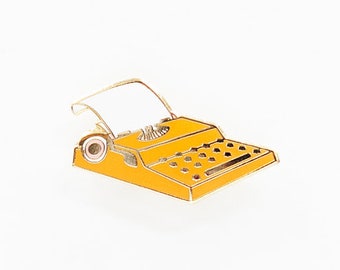 Typewriter Enamel Pin