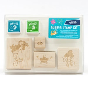 Mermaid & friends Rubber Stamp Craft Kit image 2