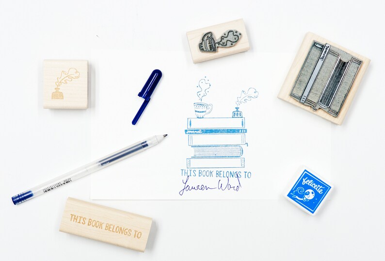Personal Library Rubber Stamp Craft Kit image 5