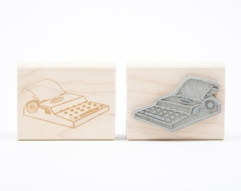 Typewriter Rubber Stamp