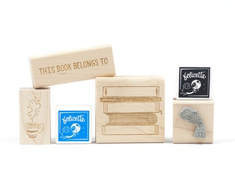 Personal Library Rubber Stamp Craft Kit