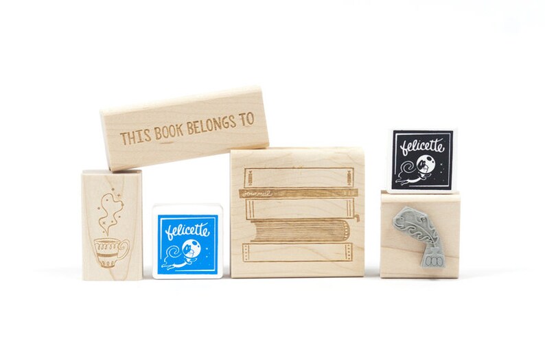 Personal Library Rubber Stamp Craft Kit image 1