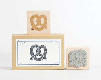 Pretzel Rubber Stamp