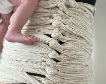 Bengkung belly bind postpartum wrap Natural with raw edge 15 metres