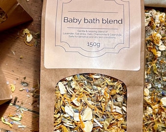 Baby bath blend | Herbs & flowers | sensitive skin | organic | 150g