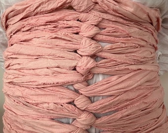 Bengkung belly bind postpartum wrap in Peony  with raw edge 15 metres