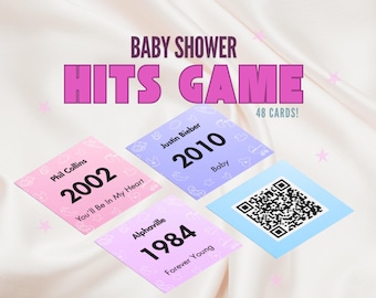 HITS GAME Baby Shower |  Baby Shower | Inspired by Hitster | Women| 30 Seconds | Music Game | 1940 - 2022