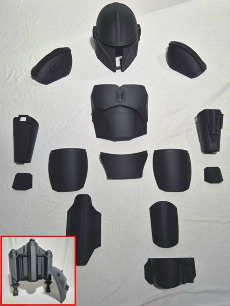 Mandalorian Armor Jetpack Din Djarin COMPLETE SET Cosplay 3D Printed