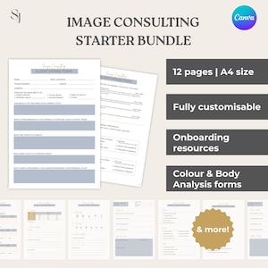 Image Consultant Client Starter Pack | Canva Template (A4, Digital)