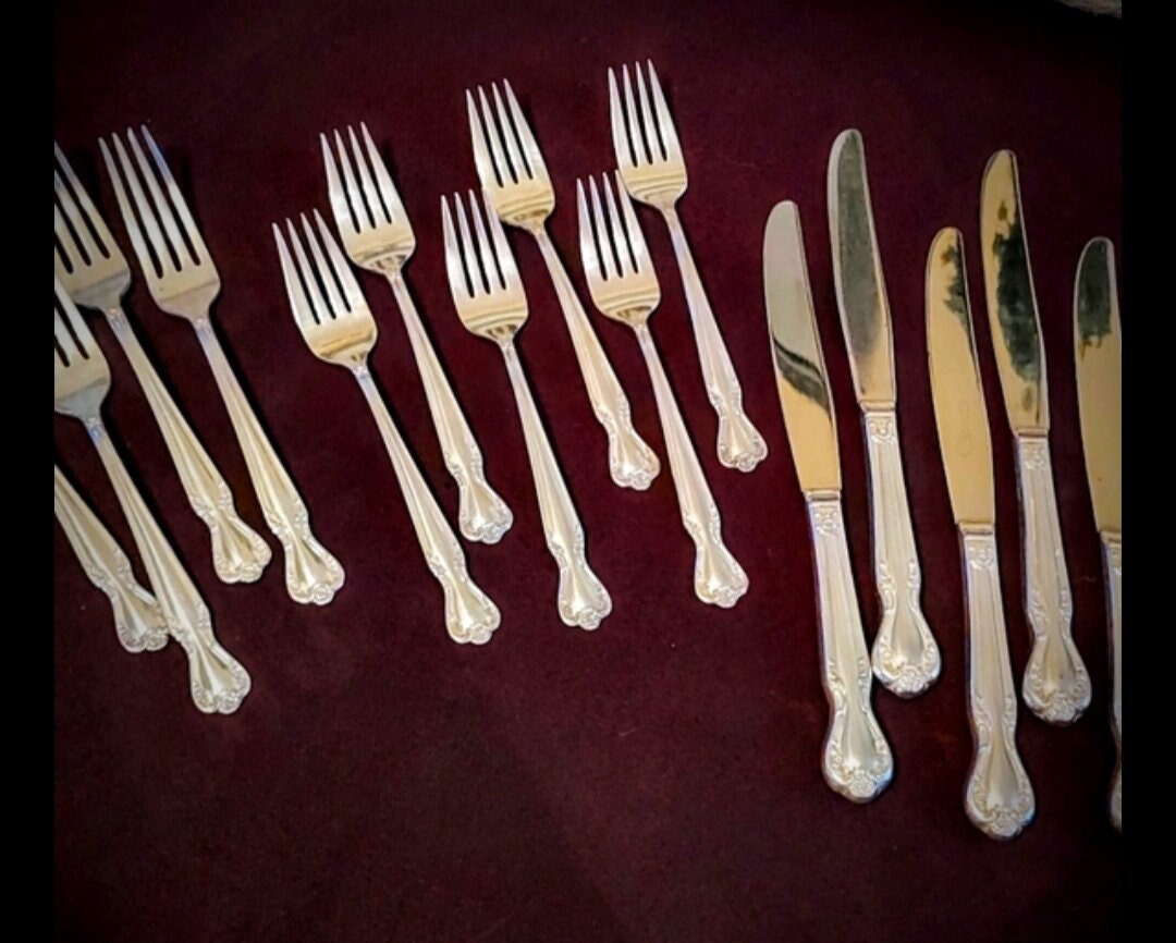 Vtg 1952 Rogers & Bro Brothers Flatware Daybreak/elegant Lady, Lot of