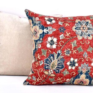 20 &quot;Rot / Marine / Blau Print Kissenbezüge (2er Set)