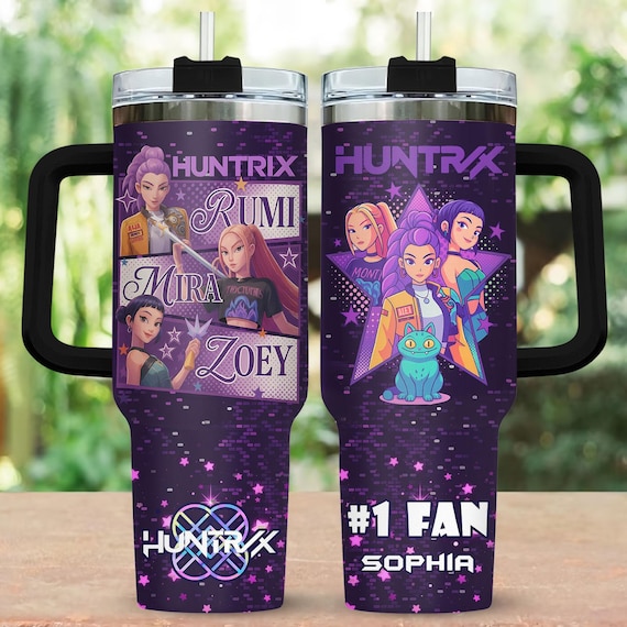Custom Kpop Rumi Mira Zoey Tumbler 40oz, Rumi Mira Zoey Tumbler