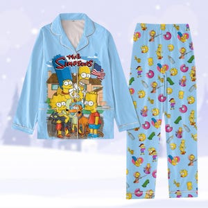 Halloween the Simpsons Pajamas Set Simpsons Family Pajamas Simpsons Pajamas Pants Bart Simpson Pjs Pajamas for Party Family Gift Etsy