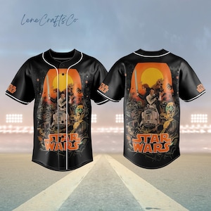 Disney Star Wars Baseball Jersey Shirt, Star Wars Baseball Jersey, Darth Vader Jersey, Han Solo Jersey Men, Galaxys Edge Jersey Shirt