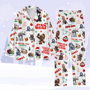 Star Wars Pajamas, Star Wars Movie Pajamas Christmas, Stormtrooper Xmas Pajamas, Darth Vader Pjs Christmas, Movie Lover Christmas Gift