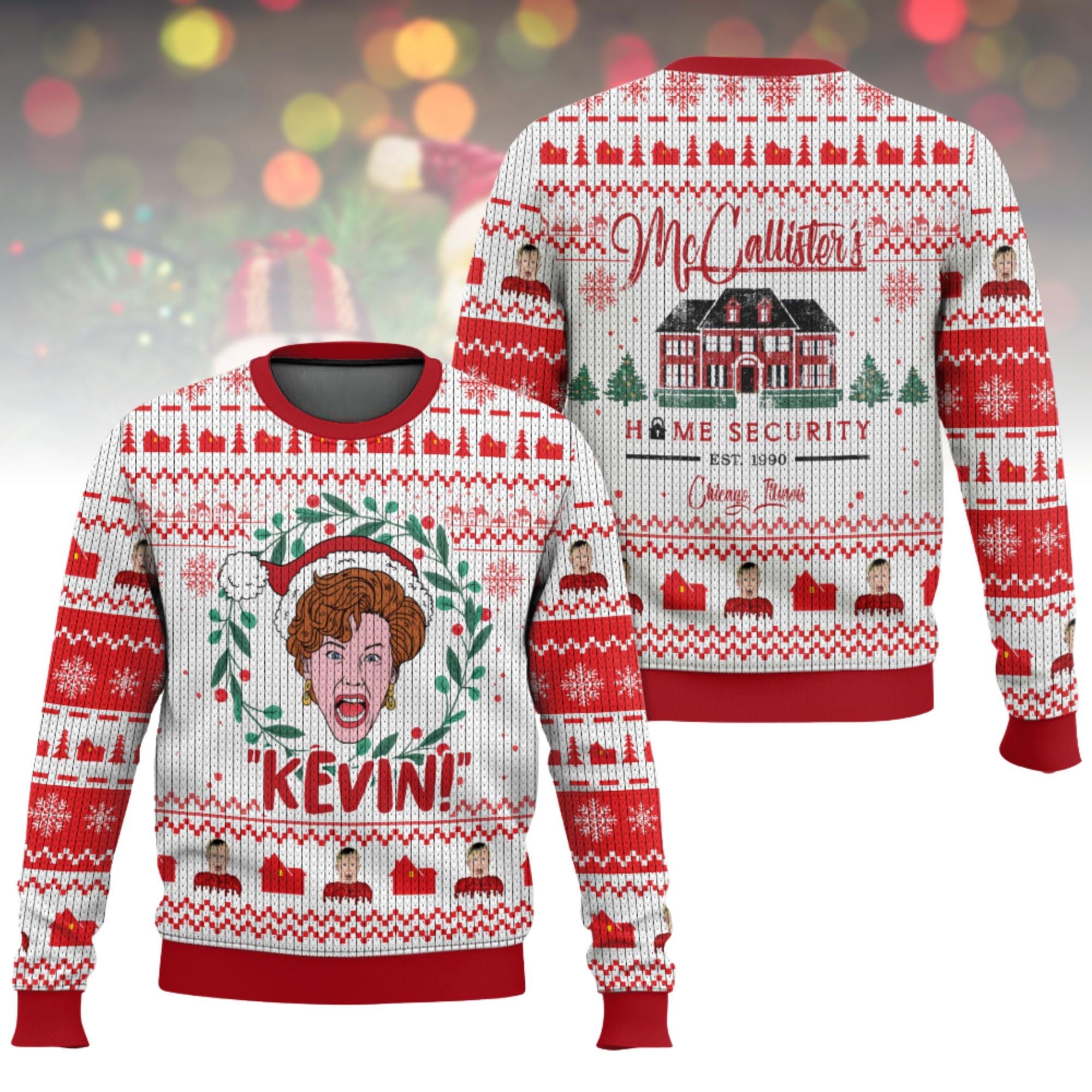 Discover Home Alone Ugly Christmas Sweater, McCallister Xmas Sweater, Funny Ugly Sweater, Christmas Gift
