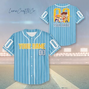 Aangepaste Toy Story-honkbaljersey, Buzz Lightyear-jerseyshirt, Woody Jessie-trui, Bullseye T-Rex-trui, Toy Story Friends-jersey