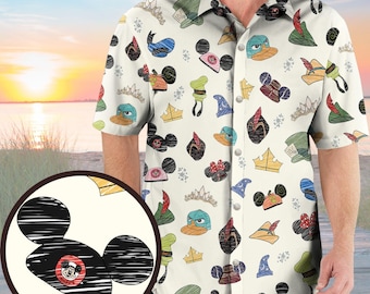 Camiseta hawaiana "El Reino Más Feliz", "El Reino Mágico", "Parques Disney", "Vacaciones en Disney Kingdom", "El Lugar Más Feliz del Mundo"