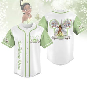 Custom Princess And The Frog Baseball Shirt, Disney Characters Baseball Jersey, Disney Girl Trip Jersey, Princess Tiana Jersey Women