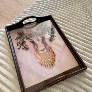 Wooden Tray With Handles | Serving Tray Handles | Tray With Handles | Gift For Her | Tea Tray With Handles | Decorative Tray