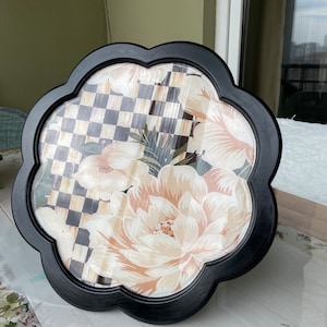 Handmade Wooden Serving Tray | Tea Serving Tray | Decorative Serving Tray With Handles | Gift For Her | Unique Gift