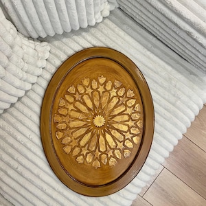 Large Wooden Tray With Handles | Serving Tray Handles | Ottoman Tray With Handles | Gift For Her | Tea Tray With Handles | Decorative Tray